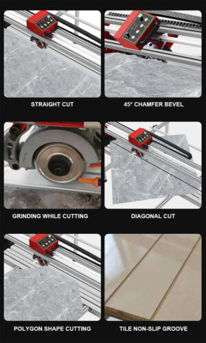 45° Automatic Electric Tile Cutting Machine with Remote Control