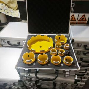 10 set of yellow saw vacuum-brazed diamond core drill bits price #150000 (1) 10-Piece Yellow Vacuum-Brazed Diamond Core Drill Bit Set