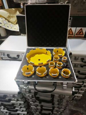 10 set of yellow saw vacuum-brazed diamond core drill bits price #150000 (1) 10-Piece Yellow Vacuum-Brazed Diamond Core Drill Bit Set