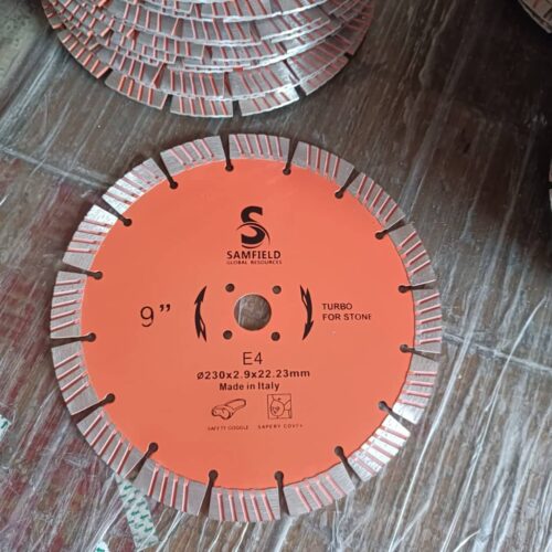 Samfield 9-Inch Turbo Diamond Cutting Blade for Stone