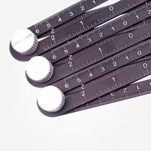 Black Multi-Angle Industrial Cutting Tool Six-Fold Aluminum Alloy Measuring Ruler Opening Locator Tile Measuring Tools 4 (1) Six-Fold Multi-Angle Measuring Ruler & Tile Hole Locator