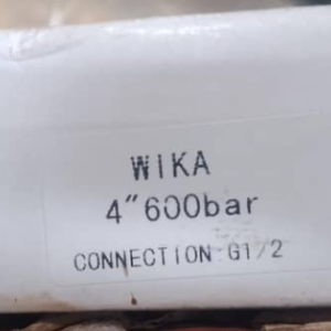 WIKA 600 Bar Pressure Gauge