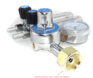 Argon Gas Regulator with Dual Flowmeter
