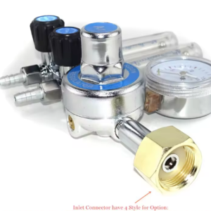 Argon Gas Regulator with Dual Flowmeter
