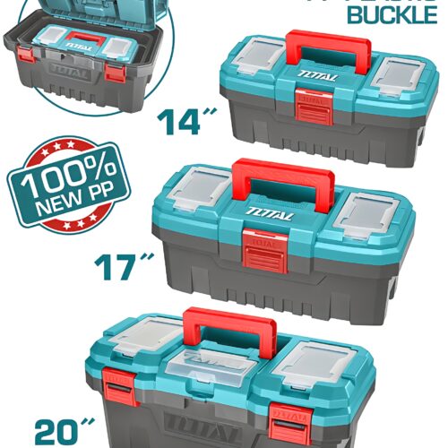 Total 3-Piece Plastic Tool Box Set – TPBXK0031 Total 3-Piece Plastic Tool Box Set – TPBXK0031