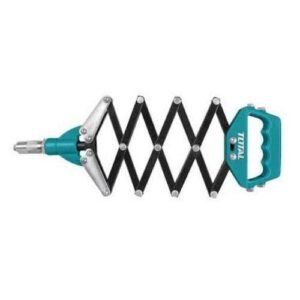 Total One-Stop Tools Station Folding Hand Riveter (THT32321) is a manual, accordion-style tool featuring a teal and black color scheme 4 (1) TOTAL THT32321 32-Inch Folding Hand Riveter