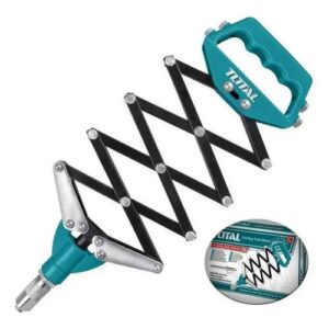 Total One-Stop Tools Station Folding Hand Riveter (THT32321) is a manual, accordion-style tool featuring a teal and black color scheme 5 (1) TOTAL THT32321 32-Inch Folding Hand Riveter