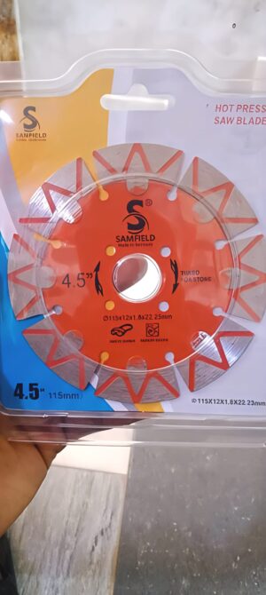 Samfield 4.5-Inch (115mm) Hot Press Turbo Diamond Saw Blade