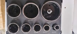 8-Piece Vacuum-Brazed Diamond Core Drill Bit Set