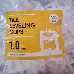 1.0mm Tile Leveling Spacer Clips – 100 Pieces 1.0mm Tile Leveling Spacer Clips – 100 Pieces