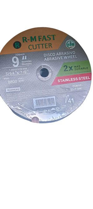 R-M Fast Cutter 9-Inch (230mm) Abrasive Cutting Disc