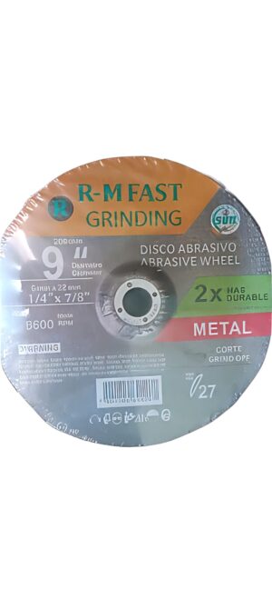 R-M Fast Grinding 9-Inch Abrasive Wheel R-M Fast Grinding 9-Inch Abrasive Wheel