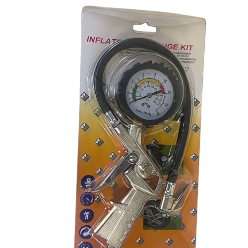 PJCASOO Tyre Inflator & Pressure Gauge Kit – 0–16 BAR / 0–220 PSI
