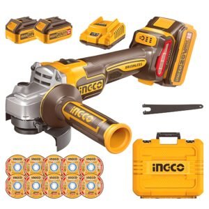 INGCO 20V Cordless Angle Grinder CAGLI271532 – 115mm Brushless