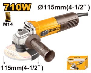 INGCO 710W Angle Grinder – AG7118 4-1/2"