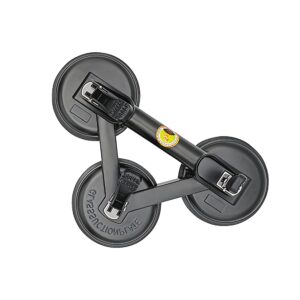 Heavy-Duty 3-Cup Aluminum Alloy Glass & Stone Suction Lifter