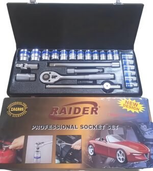 RAIDER Professional 24-Piece 1/2-Inch Drive Socket Set