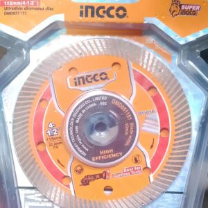 INGCO Super Select 115mm (4-1/2") Ultrathin Turbo Diamond Cutting Disc