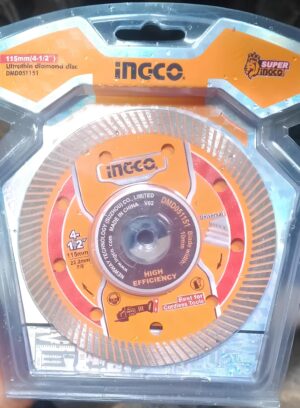 INGCO Super Select 115mm (4-1/2") Ultrathin Turbo Diamond Cutting Disc