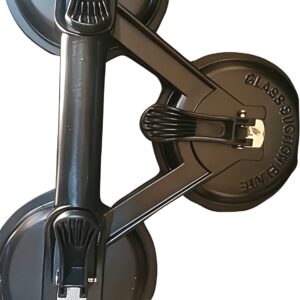 Heavy-Duty 3-Cup Aluminum Alloy Glass & Stone Suction Lifter