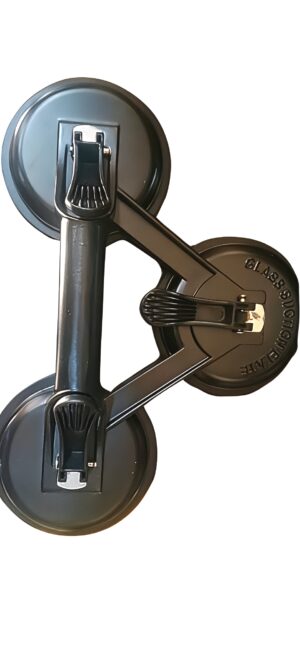 Heavy-Duty 3-Cup Aluminum Alloy Glass & Stone Suction Lifter