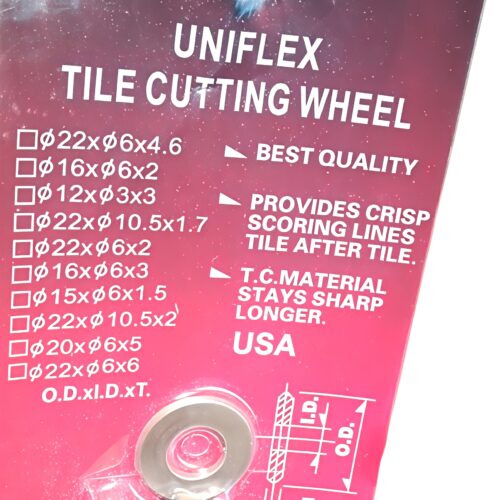 Uniflex Tungsten Carbide Tile Cutting Wheel – Replacement