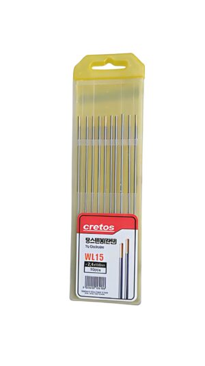Cretos WL15 Lanthanated TIG Welding Electrodes – 2.4mm × 150mm Cretos WL15 Lanthanated TIG Welding Electrodes – 2.4mm × 150mm