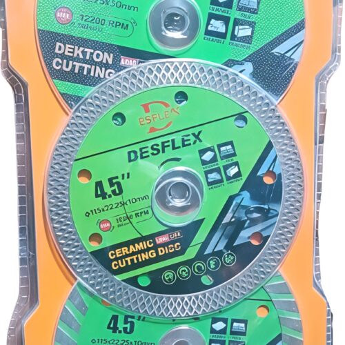 DESFLEX 3-Piece 4.5-Inch Diamond Cutting Disc Set – 115mm