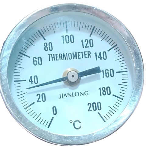 Jianlong Bimetallic Dial Thermometer – 0–200°C