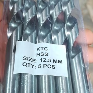 KTC 5-Piece 12.5mm HSS Twist Drill Bit Set – High-Speed Steel