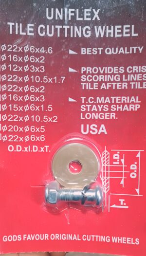 Uniflex Tungsten Carbide Tile Cutting Wheel – Replacement Uniflex Tungsten Carbide Tile Cutting Wheel – Replacement