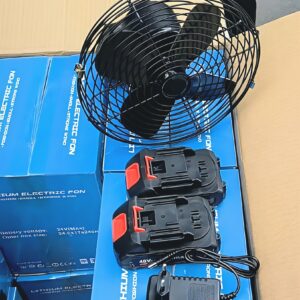 8-Inch Rechargeable Lithium Battery Table Fan – Portable Strong Wind