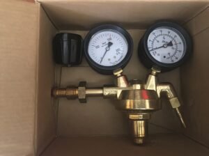 Brass Dual-Gauge CO₂ Argon Gas Pressure Regulator