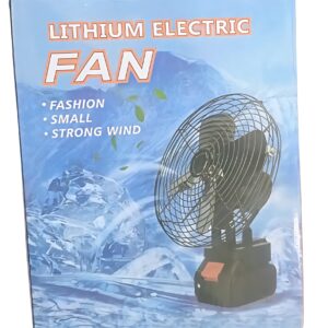 8-Inch Rechargeable Lithium Battery Table Fan – Portable Strong Wind