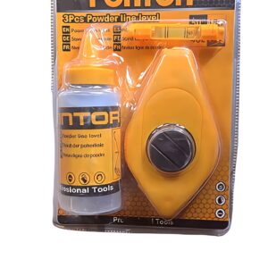 Fontor 3-Piece Chalk Line Level Set – Construction & Layout Tool