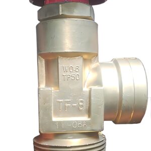 Brass Gas Cylinder Valve with Red Handwheel – TF-8