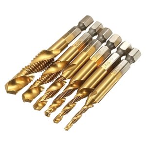 KTC 6-Piece HSS Combination Drill & Tap Bit Set – M3 to M10 KTC 6-Piece HSS Combination Drill & Tap Bit Set – M3 to M10