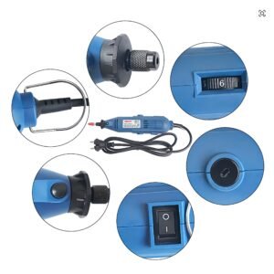 Electric Mini Rotary Tool & Die Grinder Set with Flexible Shaft and Accessories
