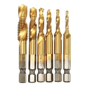 KTC 6-Piece HSS Combination Drill & Tap Bit Set – M3 to M10 KTC 6-Piece HSS Combination Drill & Tap Bit Set – M3 to M10