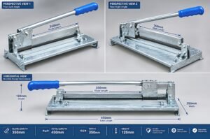 Heavy-Duty Industrial Guillotine Cutter – Manual Sheet Metal & PCB Board Cutting Shear