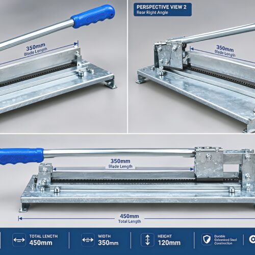 Heavy-Duty Industrial Guillotine Cutter – Manual Sheet Metal & PCB Board Cutting Shear