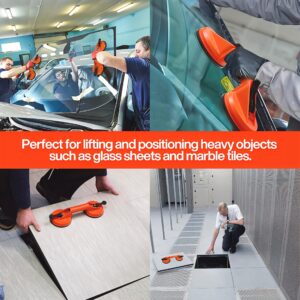 Double-Claw Glass Suction Cup – Dual-Handle Vacuum Lifter