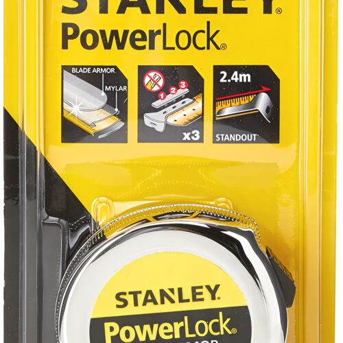 STANLEY PowerLock 8m/26ft Measuring Tape – Model 33-428