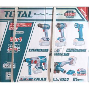 TOTAL 20V 5-in-1 Brushless Cordless Industrial Combo Kit – TCKLI20592E